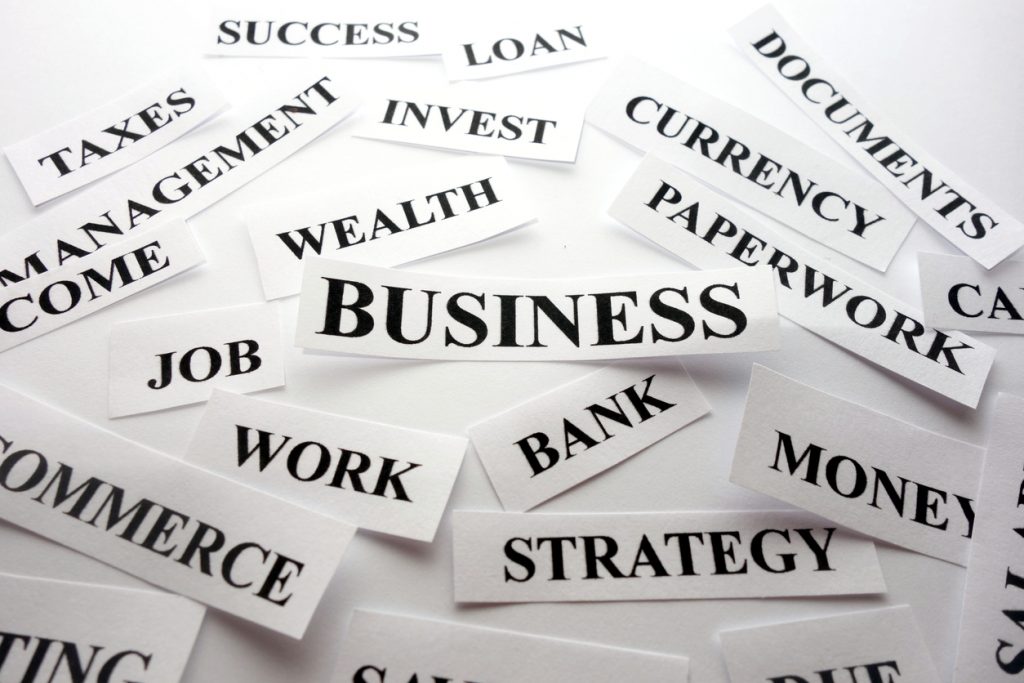 Palabras de negocios. concept: terminos contables, contabilidad