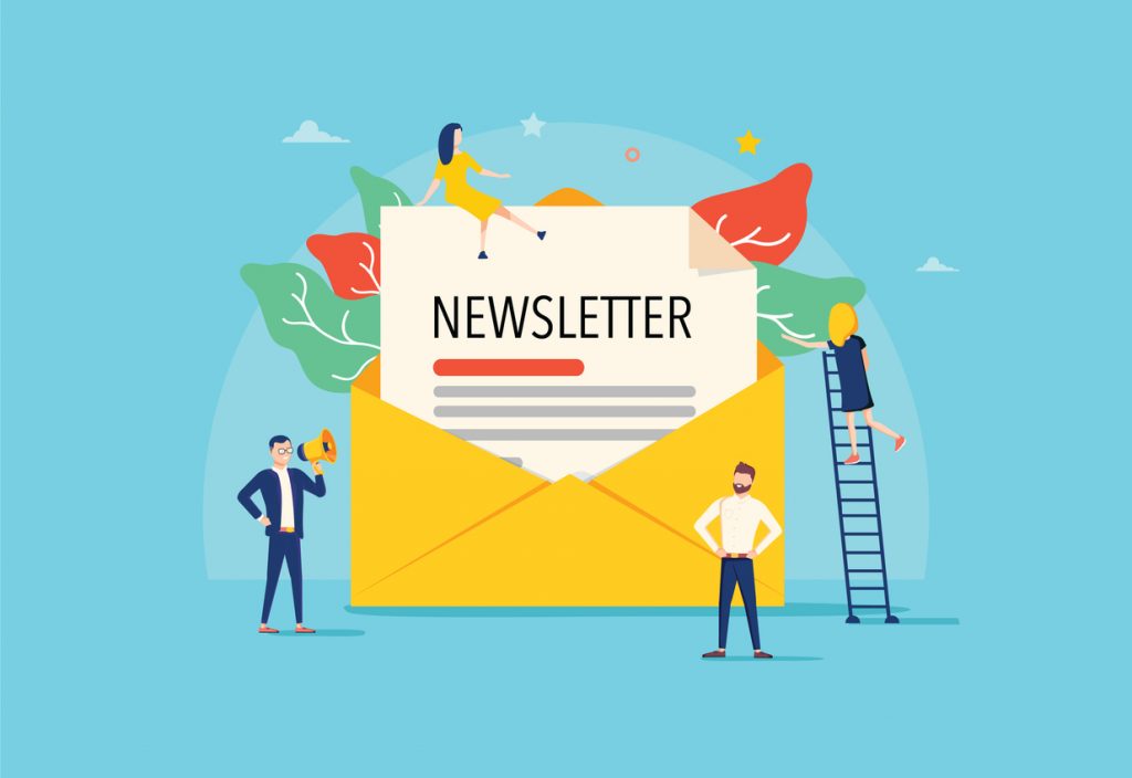 Vector, susbcriptores de email, email marketing, newsletter